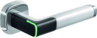 Logo Poignee aperio h100 sans hub europe  mifare desfire sens d'uverture a droite 7/8mm h100 droite