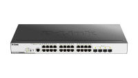 Logo Switch admin 24 port gb poe+ 4xge  sfp dgs-3000-28lp
