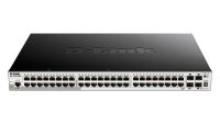 Logo Switch 48 ports poe + 4 sfp+  budget 370w niveau 2+ dgs-1510-52xmp