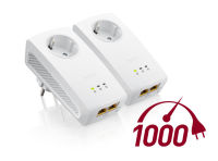 Logo 2 adaptateurs cpl 1000 mbps - 2 rj45 gbps zy-pla5256duo