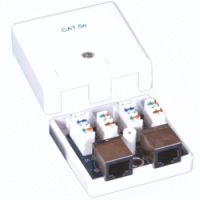 Logo Prise monobloc 2 rj45 stp cat 5e 4963