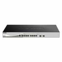 Logo Switch 8 ports 10giga rj45 + 2 ports sfp+ dxs1210-10ts