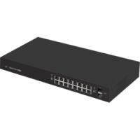 Logo Edgeswitch 16 giga + 2 sfp poe actif/passif 150w ub-es16-150