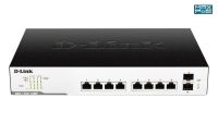 Logo Switch easy smart 8 giga poeaf/at 130w + 2 sfp dgs1100-10mp