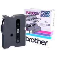 Logo Ruban tx 12mm noir / blanc brotx231