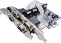 Logo Carte pci express 4 ports srie rs232 db9 pcie-4s