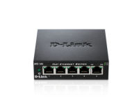 Logo Switch 5 ports 10/100 mbits botier  mtallique des105