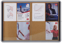 Logo Vitrine d'affichage intrieur, porte coulissante, 8xa4, lige - nobo  5533792