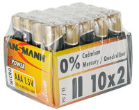 Logo Ansmann pile alcaline 'x-power', micro aaa, prsentoir de 30 18005428