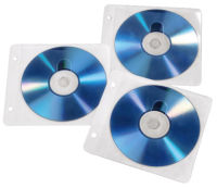 Logo Pochette vide pour cd-/dvd, rangeable,insertion recto-verso, transparent, noir 1684102