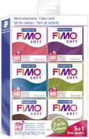 Logo Fimo soft kit de p�te � modeler 'earth colours', 5+1 gratuit 57890240