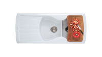 Logo Evier calypso - cok621 c�ramique blanc uni