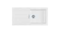 Logo Evier sirius - sid 611-100 tectonite blanc artic