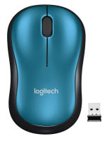 Logo Souris usb wireless silver m185 logitech bleu 665827