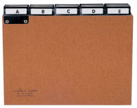 Logo Durable karteiregister a - z, pressspan, din a4 quer, braun 9424511