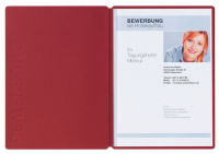 Logo Pagna bewerbungsmappe 'solo', din a4, aus karton, rot 62200601