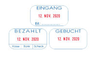 Logo Colop datumstempel 'green line' printer s260/l2 'bezahlt' 62518081