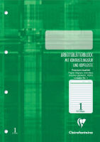 Logo Clairefontaine arbeitsblock, din a4, lineatur 3, 50 block 8016694