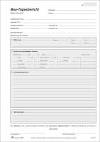 Logo Rnk verlag vordruck 'bau-tagesbericht', sd, block, din a4 6530042