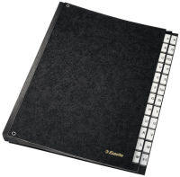 Logo Esselte trieur carton, a4, a-z, papier carton, noir 80629997