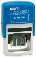 Logo Colop datumstempel printer s260/l1 'eingang', blau 62518259