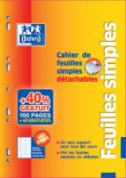 Logo Cahier de feuilles simples, format a4, sey�s - oxford  5401635