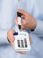 Logo M-case, paypal here, clear spmc102-clear