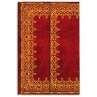 Logo Paperblanks carnet reliure classique � l'ancienne feuille d'or flexi mini 10x14cm 208 pages lign�es 313623
