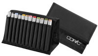 Logo Copic marqueur pro, kit de 24 avec 12 couleurs 70001226