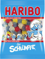 Logo Haribo bonbons gélifiés les schtroumpfs, sachet de 200 g 9540079