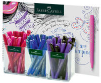 Logo Faber-castell stylo feutre broadpen 1554, dans un pot de 60 5660487