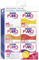 Logo Fimo soft set de p�te � modeler 'warm colours', 5+1 gratuit 57890237