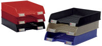 Logo Rexel corbeille  courrier, empilable, bleu translucide 336257800