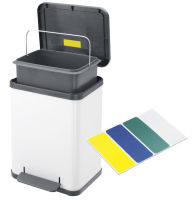 Logo Hailo poubelle � p�dale profiline solid �ko uno m, bleu 6520378