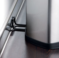 Logo Helit poubelle à pédale 'moules', 10 litres, argent 5690729