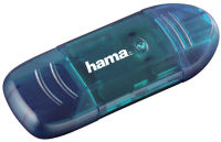 Logo Hama lecteur de carte usb 2.0, pour carte sd-/mmc, bleu 16114730