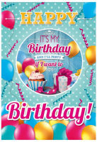 Logo Susy card carte d'anniversaire 3d 'happy birthday', a4 40010090