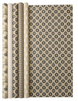 Logo Clairefontaine papier cadeau de nol 'cosy b&w' 87001263