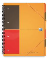 Logo Oxford cahier organiserbook spirales 160 pages perfores 80g lign 6mm 21x31,8cm couverture polypro  263116