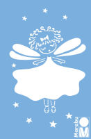Logo Marabu pochoir  motif 'fairy', 100 x 150 mm 57201198