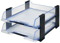 Logo Han kit de bacs  courrier duett, a4, bleu transparent fluo 81420274