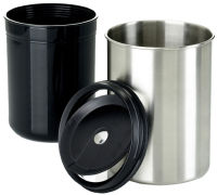 Logo Emsa poubelle de table accenta, acier inoxydable / noir 6460032