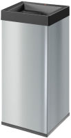 Logo Poubelle 80l big-box quick 80, argent - hailo   6520256