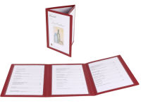 Logo Dataplus chemise pour cartes de menu,  3 parties, format a5 5227626