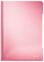 Logo Leitz pochette transparente de confrence, a4, pvc, rouge, 80416425