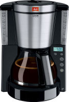 Logo Melitta cafetire 'look iv timer', blanc/acier inoxydable 9509346
