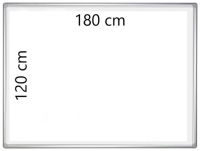 Logo Tableau blanc d'ecriture et de projection 180 cm x 120 cm - franken  70011111