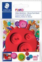 Logo Fimo forme de motif en silicone 'boutons', 5 motifs boutons 57890206