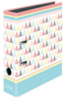 Logo Herlitz classeur � motif max.file graphic pastels 'blue', a4 50009794