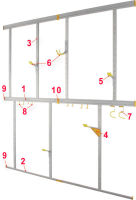 Logo Allit support d'extension 'store plus flex a', jaune 71510114